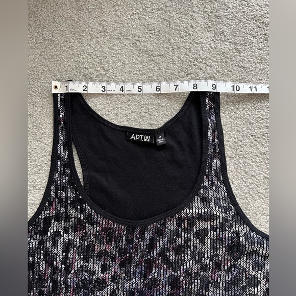 APT 9 women’s sequin tank top sz Medium - Picture 4 of 9